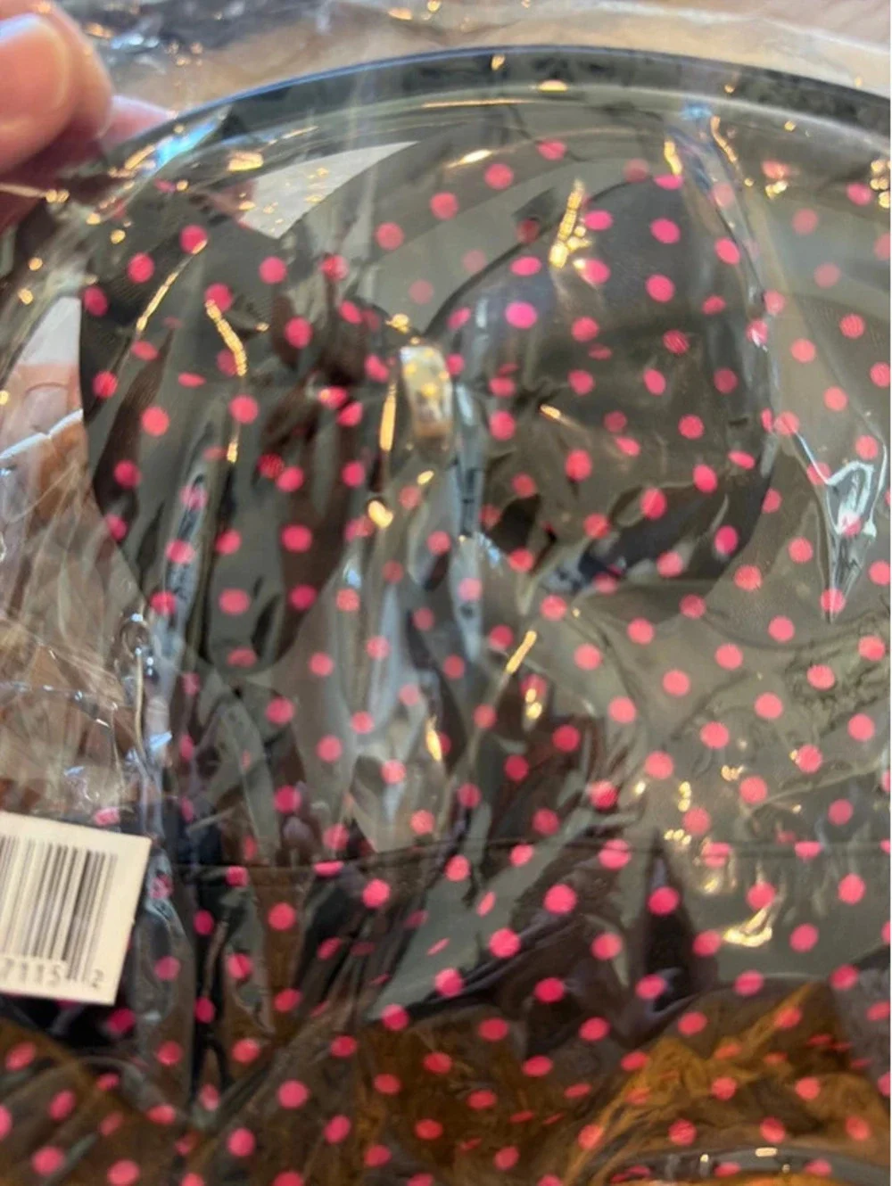 Set of 2 makeup bags.    One see through and smaller one fabric.
